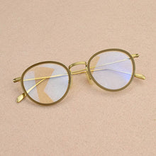 Load image into Gallery viewer, 2023 round glasses computer glasses frame Retro myopia transparent eyeglasses frames men women titanium spectacle frames