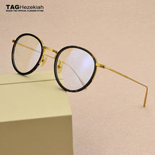 Load image into Gallery viewer, 2023 round glasses computer glasses frame Retro myopia transparent eyeglasses frames men women titanium spectacle frames