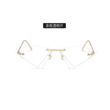 Load image into Gallery viewer, 2023 sunglasses personality frameless triangle designer irregular double-layer sunglasses trendy sunglasses driving