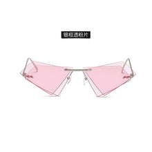 Load image into Gallery viewer, 2023 sunglasses personality frameless triangle designer irregular double-layer sunglasses trendy sunglasses driving