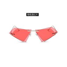 Load image into Gallery viewer, 2023 sunglasses personality frameless triangle designer irregular double-layer sunglasses trendy sunglasses driving