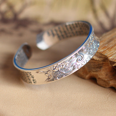 2018 Real Women Bangle Fashion Of Products Sterling Jewelry Wholesale Ms Lotus Sutra Bracelet New Restoring Ancient Ways