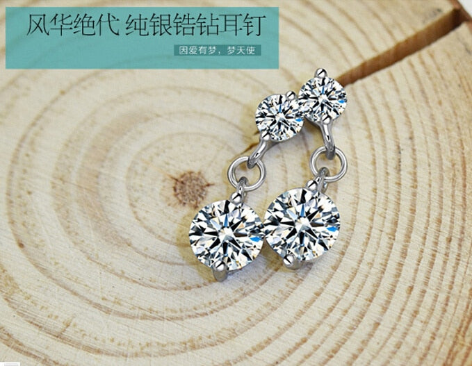 2018 Round Brincos Arrival Brinco Free Shipapaing925silver Lucky Diy Crystal From Swarovski Earrings Jewelry Consignment Solid
