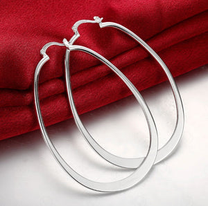 2018 Round Trendy Real Earings Brinco Wholesale 925 Jewelry Earrings Women Frosted Big Ear Rings Design Diy Original Charm