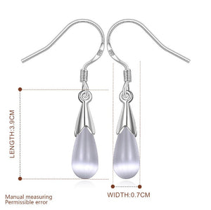 2018 Rushed New Brinco opal Crystal from Swarovski Wholesale Women Fashion Jewelry 925 Earrings Water Droplets Design Diy