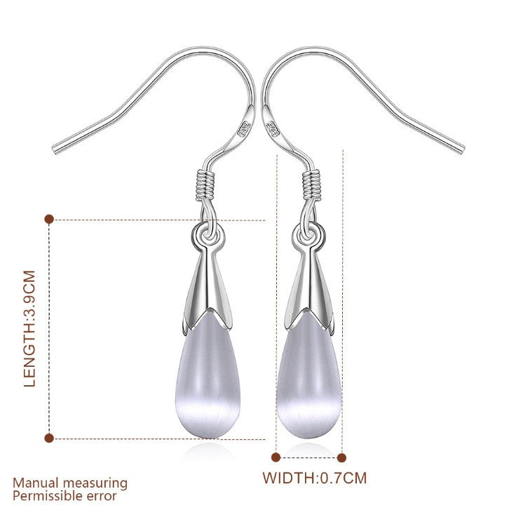 2018 Rushed New Brinco opal Crystal from Swarovski Wholesale Women Fashion Jewelry 925 Earrings Water Droplets Design Diy