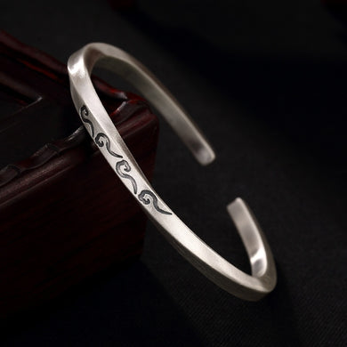 2018 Rushed New Coin, Ancient Character, Mobius Ring, Auspicious Cloud, Sterling Silver, Ladies' Bracelet, Wholesale Agent.
