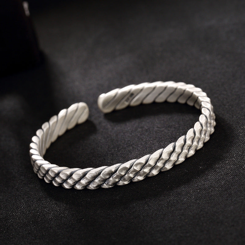 2018 Sale Armbanden Voor Vrouwen S999 Fine Bracelet Weave Texture Character Joker Restoring Ancient Ways Ms Antique Wholesale