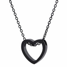 Carica l&#39;immagine nel visualizzatore di Gallery, 2018 Vendita Trendy Cuore Girocollo Moana Kolye Nuovo Arrivo Scava Fuori Collana a forma di Cuore In Acciaio Inox Colore Amante Gioielli Regalo 