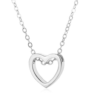 2018 Vendita Trendy Cuore Girocollo Moana Kolye Nuovo Arrivo Scava Fuori Collana a forma di Cuore In Acciaio Inox Colore Amante Gioielli Regalo 