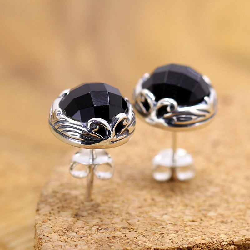 2018 Offer Anniversary Brinco Silver Earrings New Classic Cut Agate S925 Earrings
