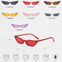 Load image into Gallery viewer, 2023 Sunglasses Women Cat Eye Brand Designer Sun Glasses Retro Small Red ladies Sunglass Black Eyewear Vintage Cute Sexy Ladies