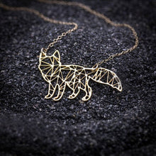Load image into Gallery viewer, 2018 Trendy Women Stainless Steel Jewelry Fox Charm Geometric Necklace Gift For Friend Drop Shipping Accepted YP6416