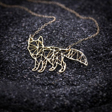 2018 Trendy Women Stainless Steel Jewelry Fox Charm Geometric Necklace Gift For Friend Drop Shipping Accepted YP6416