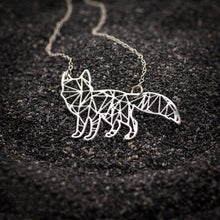 Load image into Gallery viewer, 2018 Trendy Women Stainless Steel Jewelry Fox Charm Geometric Necklace Gift For Friend Drop Shipping Accepted YP6416
