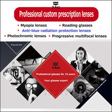 Load image into Gallery viewer, 2023 glasses frame men women Retro eye glasses frames for men natural rubber Prescription Myopia optical frame eyeglasse