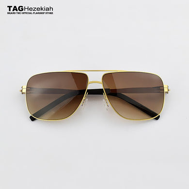 2023 TAG Brand Germany Stainless Steel metal sunglasses Men Square Myopia Ultra-light slim retro sun glasses Driving