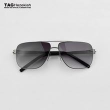 Load image into Gallery viewer, 2023 TAG Brand Germany Stainless Steel metal sunglasses Men Square Myopia Ultra-light slim retro sun glasses Driving