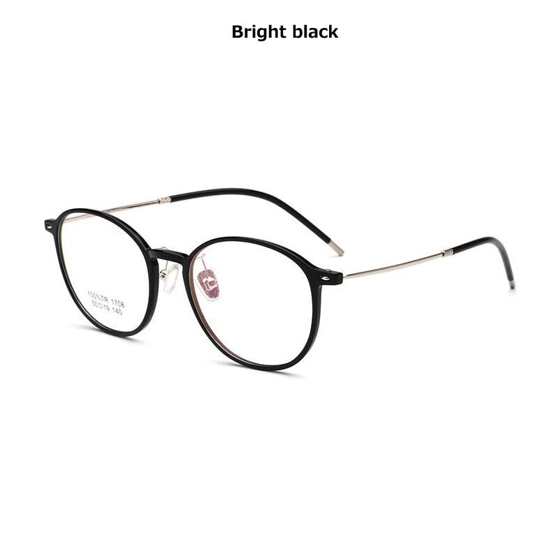 2023 TR90 Round glasses frame women glasses transparent eyeglasses men Nerd Super-elastic South Korea materials