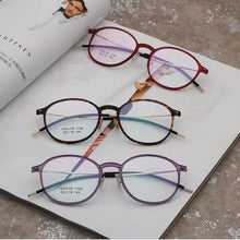 Load image into Gallery viewer, 2023 TR90 Round glasses frame women glasses transparent eyeglasses men Nerd Super-elastic South Korea materials