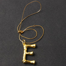 Load image into Gallery viewer, 2018 new arrival luxury exaggerated metal letter necklace fashion temperament lava alphabet necklace 278