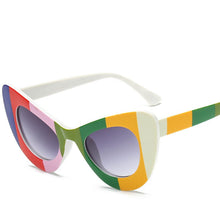 Load image into Gallery viewer, 2023 big sunglass box cat&#39;s eye sunglasses sunglass butterfly frame sun glasses colorful street sglasses