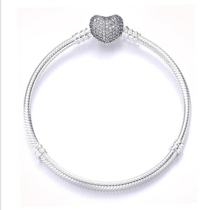 2018 wholesale 100% 925 Sterling Silver Chain Charm Beads Fit Original Bracelet for Women Authentic Jewelry Fine Gift