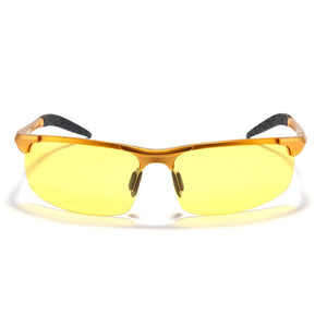 2023 Authentic Polarized Glasses Mirror Night Vision Driving Glasses Men's Yellow lens Sunglasses Reduce Glare 3 Colors 9177