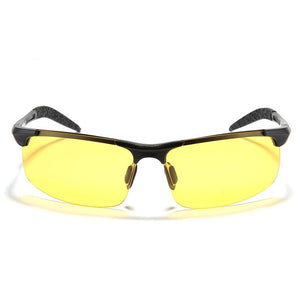 2023 Authentic Polarized Glasses Mirror Night Vision Driving Glasses Men's Yellow lens Sunglasses Reduce Glare 3 Colors 9177