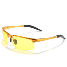 Load image into Gallery viewer, 2023 Authentic Polarized Glasses Mirror Night Vision Driving Glasses Men&#39;s Yellow lens Sunglasses Reduce Glare 3 Colors 9177