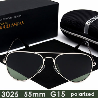 2023 Brand Designer G15 Men Women HD Polarized Sunglasses Aviation Rays Sun glasses For Male 3025 55mm Gafas Oculos de sol UV400