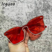 Load image into Gallery viewer, 2023 Brand Designer sunglasses women 2023 Women sunglasses  Square Rimless sunglasses Shades Oculos UV400