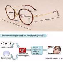 Load image into Gallery viewer, 2023 Brand Glasses Frame Men Ultralight Women Vintage Round Prescription Eyeglasses Retro Optical Frame men's spectacle frames