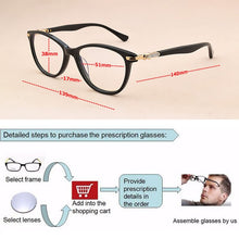 Load image into Gallery viewer, 2023 Cat Eye Glasses Frame Women Rhinestone Decoration Styles Optical glasses Computer Glasses women&#39;s eyeglass spectacle frames
