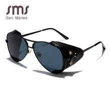 Carica l&#39;immagine nel visualizzatore di Gallery, 2023 Classic Pilot Sunglasses Men Women Metal Aviation Sun Glasses Frames With Leather Driving Sunglasses Gafas Del Sol