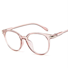 Load image into Gallery viewer, Cute Clear/Transparent/Fake Glasses Frame No Dioptric New Round Eyeglasses Women Fashion Round Eye Glasses Frame For Female