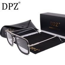 Carica l'immagine nel visualizzatore di Gallery, 2019 DPZ   Flight 006 Style Sunglasses Men Square Aviation Brand Design Sun Glasses Oculos De Sol UV400