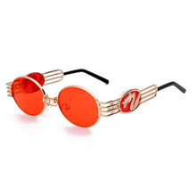 Load image into Gallery viewer, 2023 Deluxe Design Elliptical Metal Frame Steampunk Lady Classic Sunglasses Trend Retro Chinese dragon Sunglasses UV400