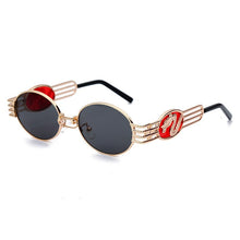 Load image into Gallery viewer, 2023 Deluxe Design Elliptical Metal Frame Steampunk Lady Classic Sunglasses Trend Retro Chinese dragon Sunglasses UV400