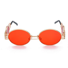 Load image into Gallery viewer, 2023 Deluxe Design Elliptical Metal Frame Steampunk Lady Classic Sunglasses Trend Retro Chinese dragon Sunglasses UV400