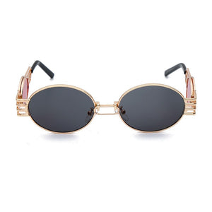 2023 Deluxe Design Elliptical Metal Frame Steampunk Lady Classic Sunglasses Trend Retro Chinese dragon Sunglasses UV400