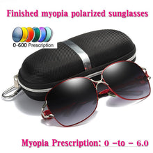 Load image into Gallery viewer, 2023 Diopter men women Custom Made Myopia Minus Prescription Polarized LensRetro squar esunglasses men Driving goggles UV400 NX