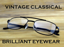 Load image into Gallery viewer, 2023 Eyeglasses Clara Vida Double Bridged Professor Men Glasses Frame For Big Heads Spring Reading Myopia Photochromic Lenses