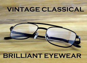 2023 Eyeglasses Clara Vida Double Bridged Professor Men Glasses Frame For Big Heads Spring Reading Myopia Photochromic Lenses