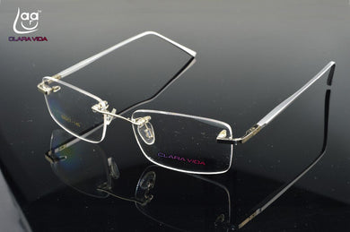 2023 Eyeglasses Glasses Rimless Titanium Leg Glasses Frame Custom Made Optical Myopia And Reading Lens +1+1.5+2+2.5to+8
