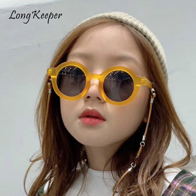 2023 Kids Sunglasses Round Frame Boys Girls Sun Glasses Children Baby Eyeglasses UV400 Shades Oculos Gafas De Sol