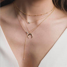 Carica l&#39;immagine nel visualizzatore di Gallery, 2020 Fashion Sequins Multi Layer long Necklaces Pendant Bohemian Pendant Necklace for Women Bijoux Jewelry Accessories
