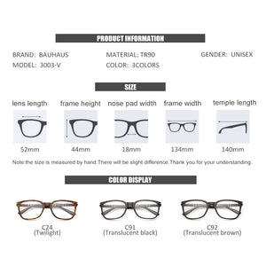 2023 Women Optical Glasses Frame Men Vintage Square Eyeglasses Frame 3003-V