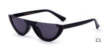 Load image into Gallery viewer, 2023 Half Moon Slim Sunnies Sunglasses Women Brand Designer Retro Vintage Pink Lens Cat Eye Frame Sun Glasses Girls Shades 463B