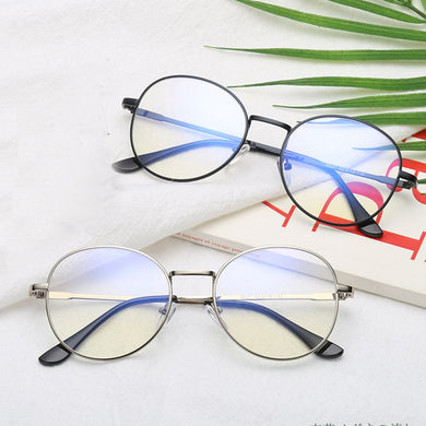 2023 Harajuku Metal Unisex Computer Round Frame Glasses men Women Rays Radiation Eyewear Frame Anti Blue Light Glasses